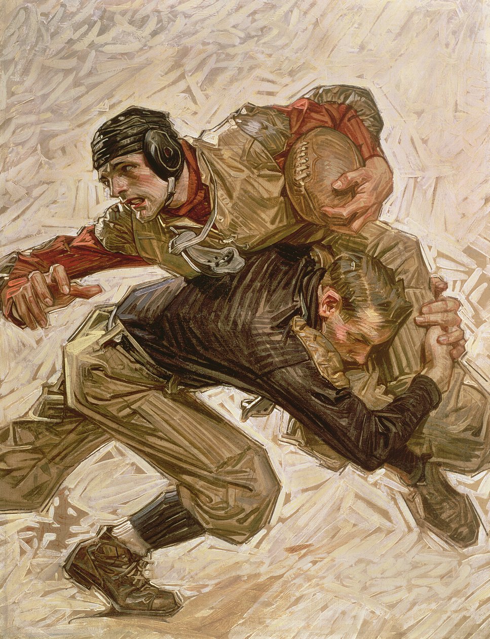 Fotbaloví hráči od Joseph Christian Leyendecker