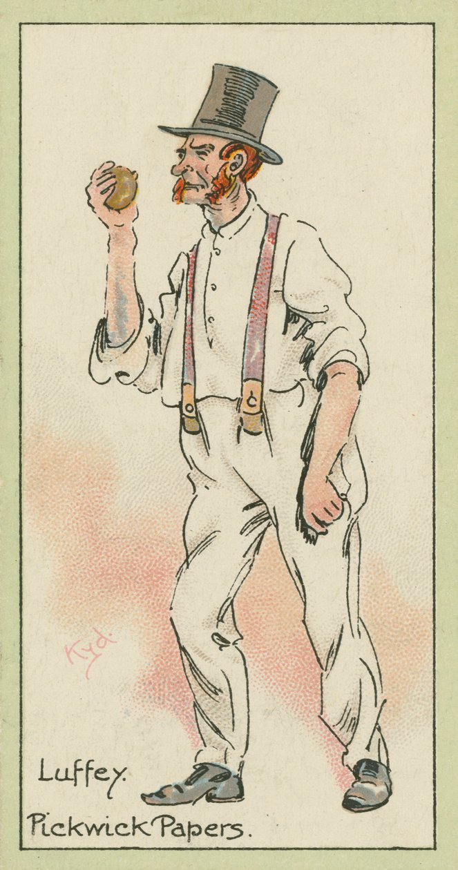 Luffey, Pickwick Papers (barevná litografie) od Joseph Clayton (1856-1937) (after) Clarke