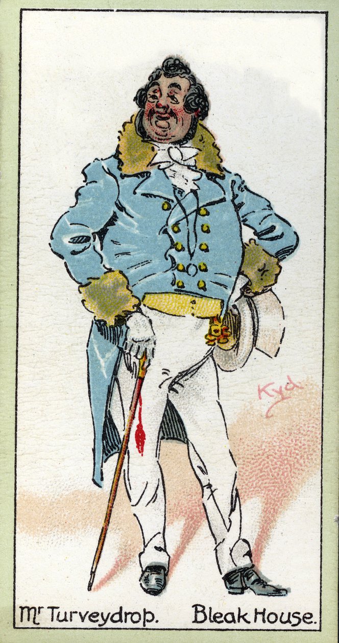 Starý pan Turveydrop, z knihy "Ponurý dům", 1923 od Joseph Clayton Clarke