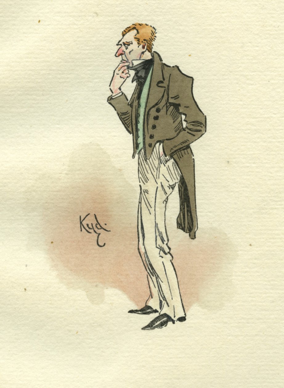 Uriah Heep od Davida Copperfielda (inkoust a wc na papíře) od Joseph Clayton Clarke