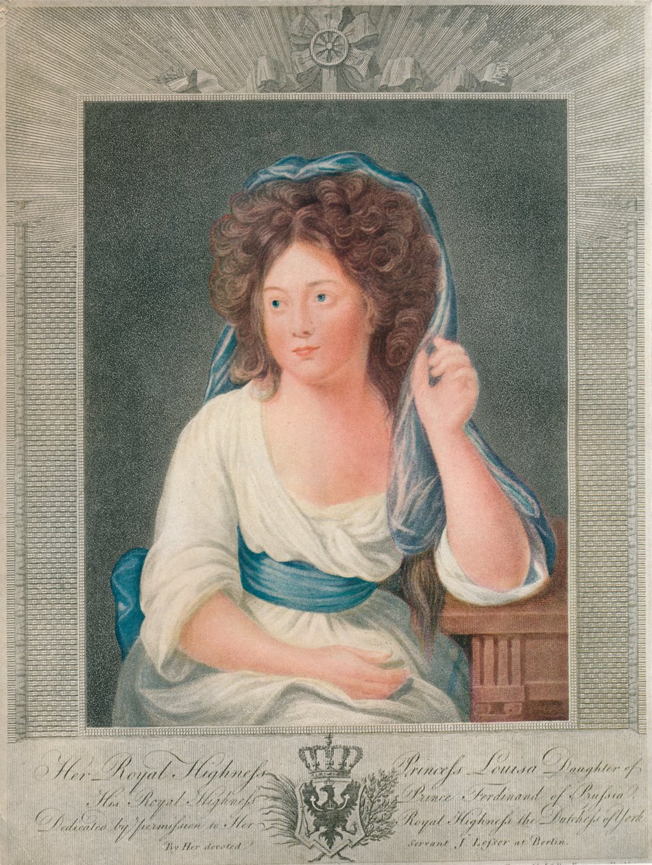 Její královská Výsost princezna Louisa, dcera Jeho královské Výsosti prince Ferdinanda Pruského, 19 od Joseph Collyer