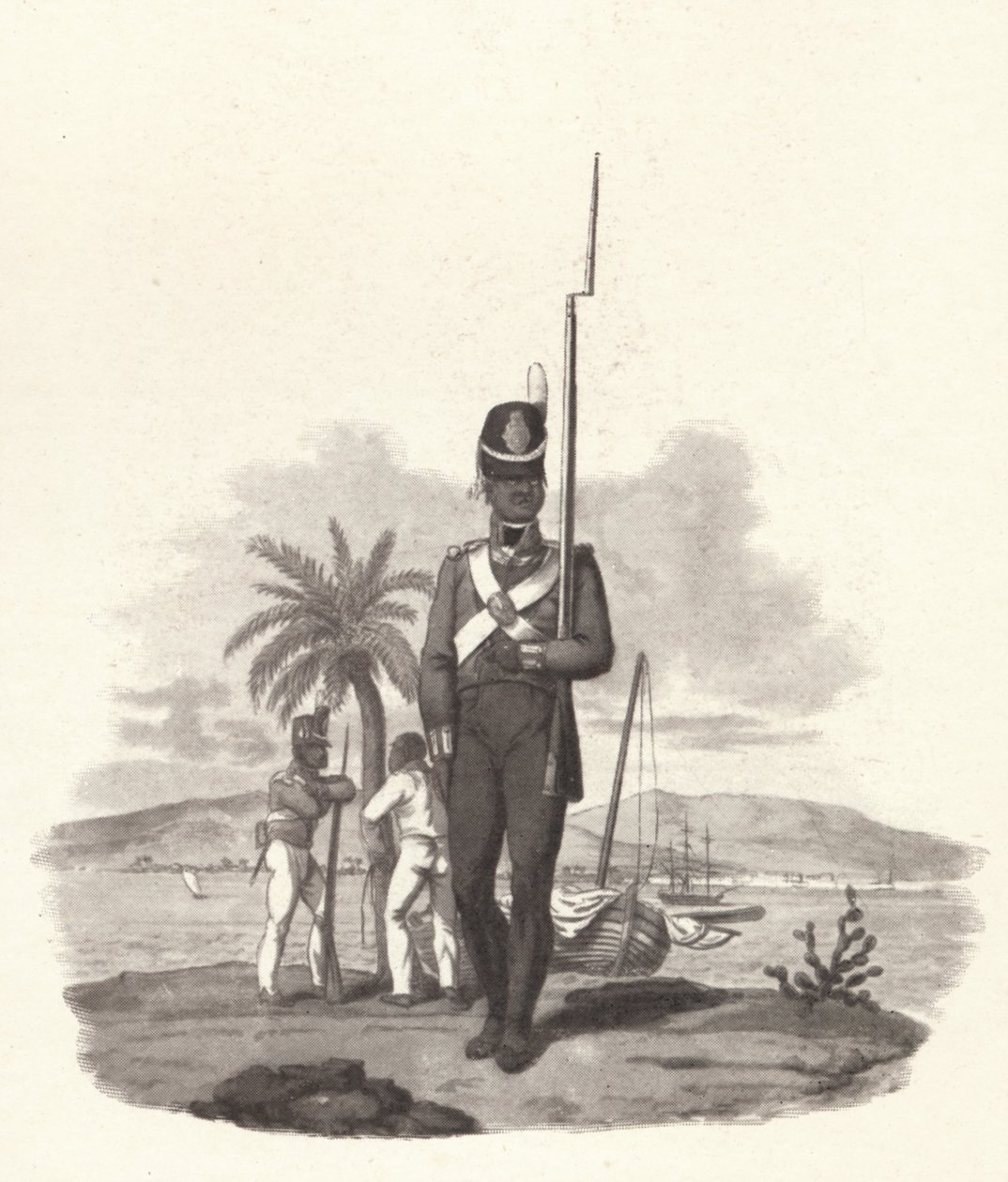 Vojín 5. západoindického pluku, c1812 1909 od Joseph Constantine Stadler