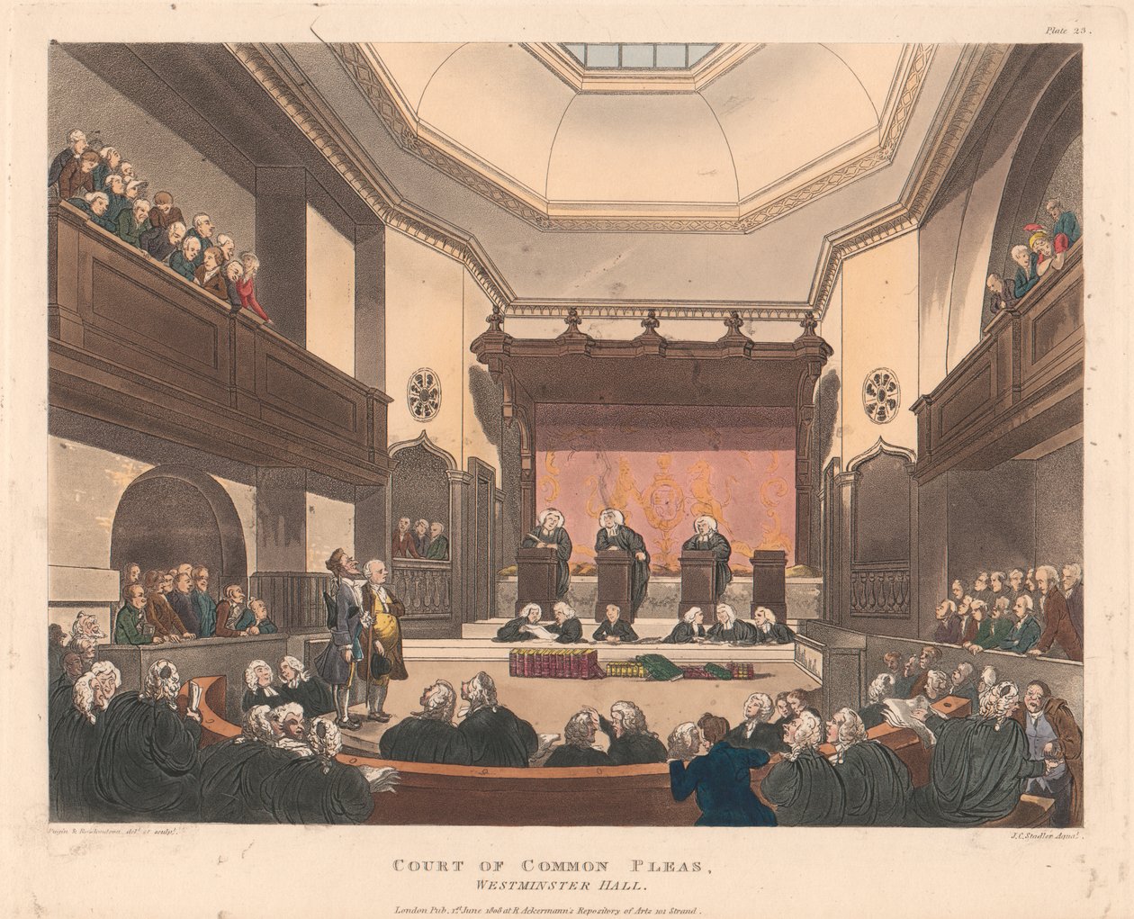 Court of Common Pleas, Westminster Hall od Joseph Constantine Stadler
