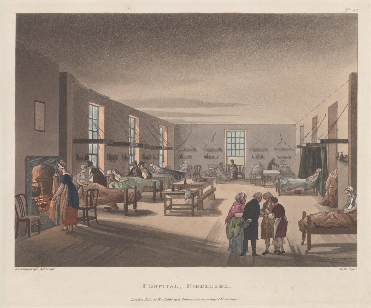 Nemocnice, Middlesex, 1. dubna 1809, 1. dubna 1809. od Joseph Constantine Stadler