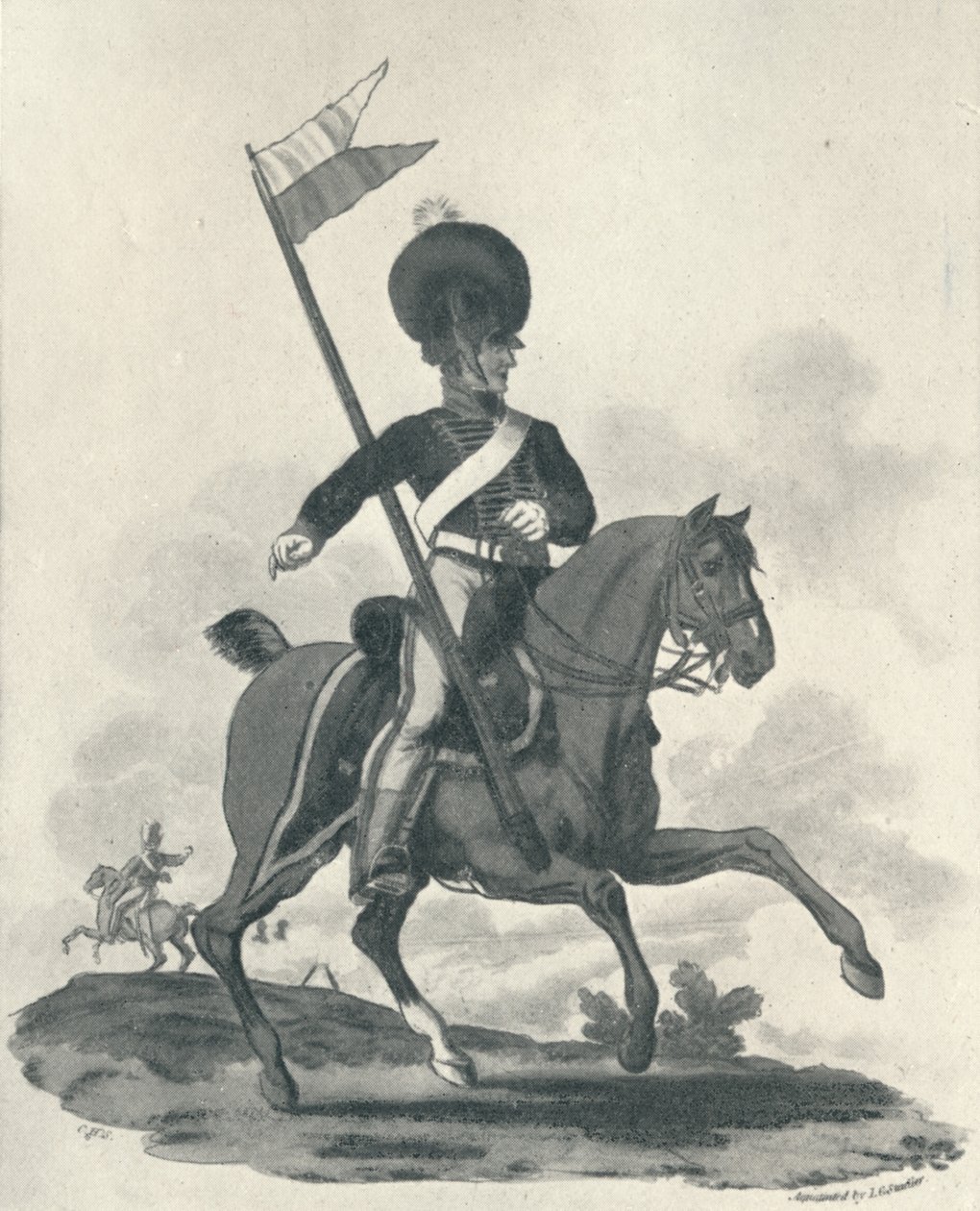 Royal Artillery Mounted Rockett Corps, 1812-1815 1909 od Joseph Constantine Stadler