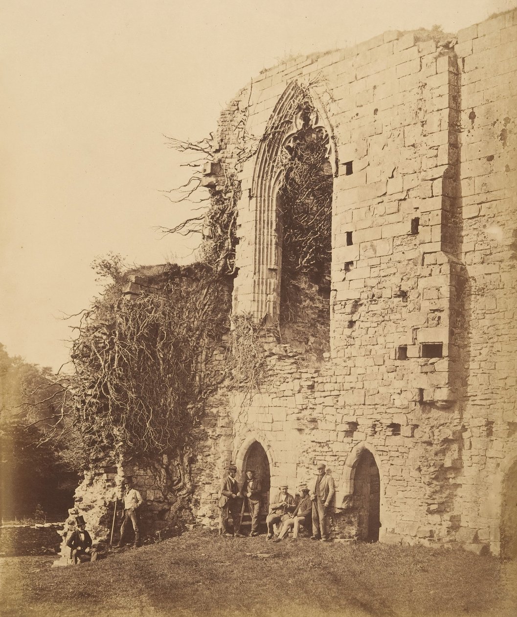 Easby Abbey. Z východu, 50. léta 19. století. od Joseph Cundall