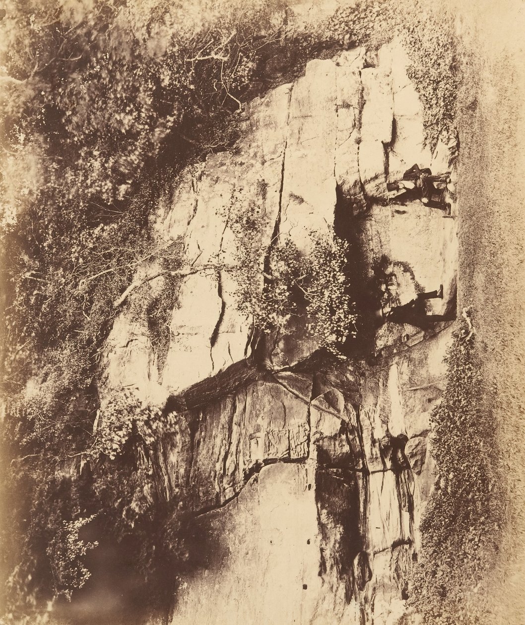 Fountains Abbey. The Echo Rock, 50. léta 19. století. od Joseph Cundall