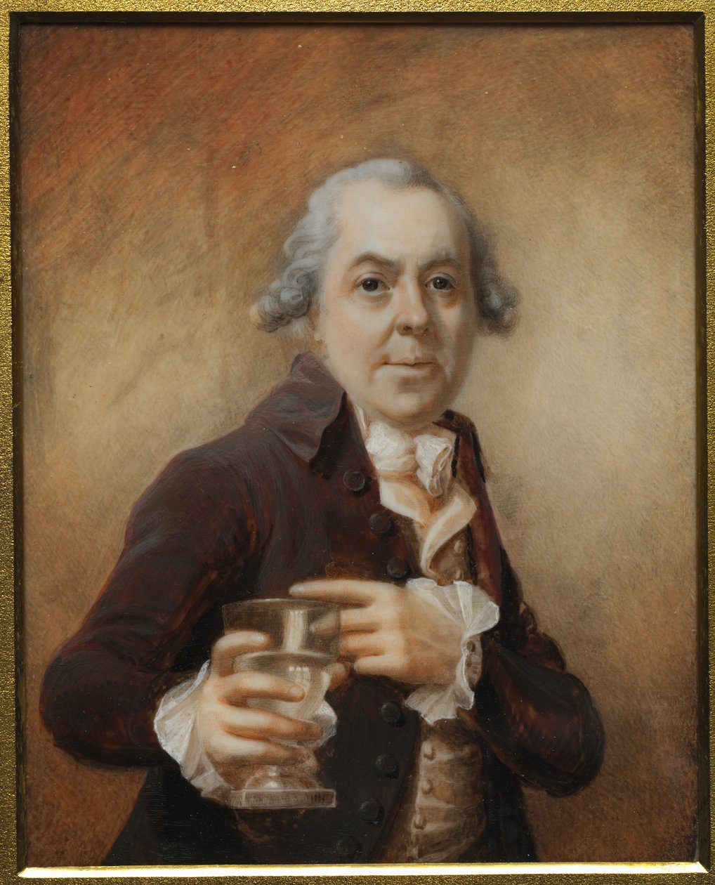 Portrét muže držícího sklenici, c. 80. léta 18. století. od Joseph Daniel