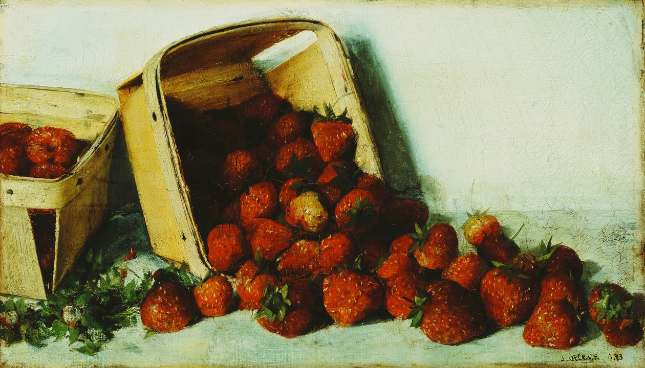 Košík jahod, 1883 od Joseph Decker