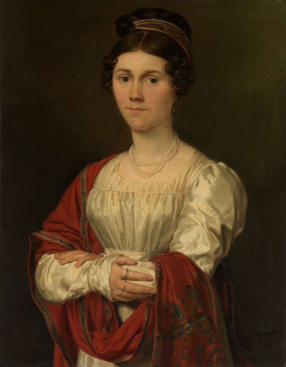Portrét Marie Jozefy Pavot (olej na plátně) od Joseph Denis Odevaere