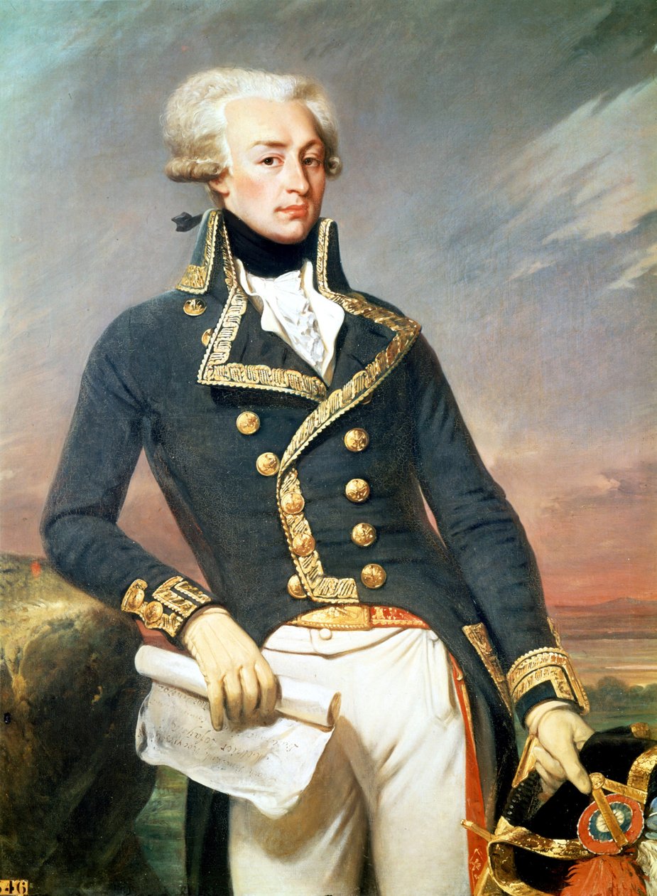 La Fayette (Lafayette) - portrét J. Courta od Joseph Desire Court