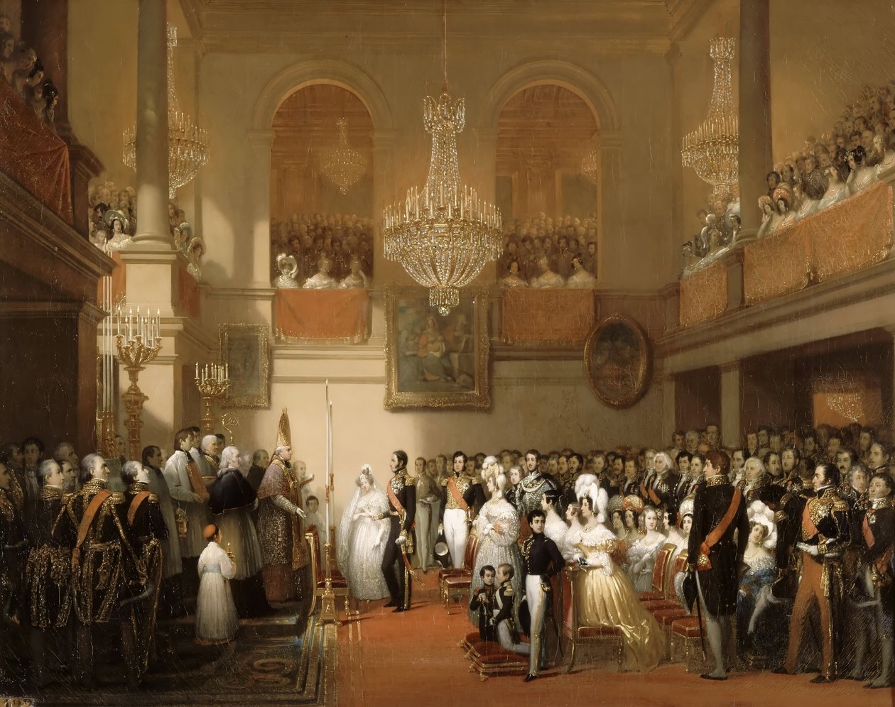 Sňatek belgického Leopolda I. a princezny Louise Orléánské v Château de Compiègne, Au od Joseph Desire Court
