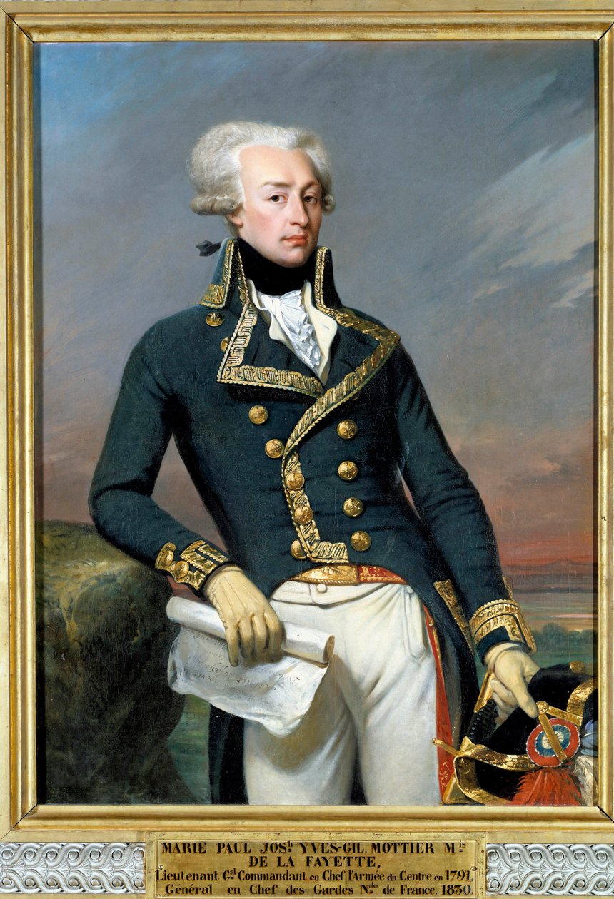 Portrét Gilberta du Motiera, markýze de Lafayette (1792) od Joseph Desire Court