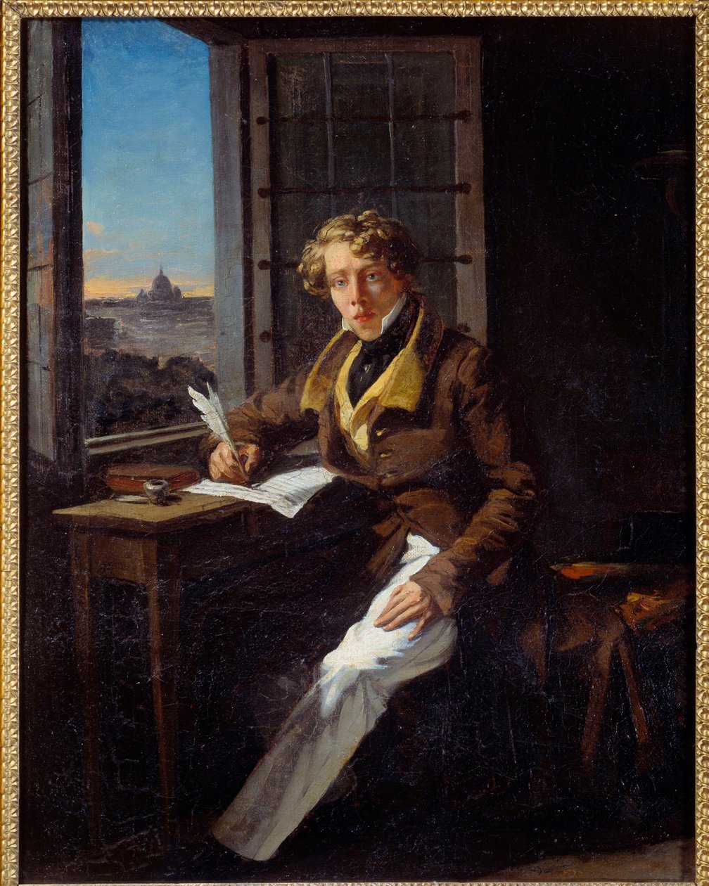 Portrét skladatele Victora Rifuse (1798-1838) Obraz Josepha Courta (1797-1865) 1822 Ne. 0,46x0,37 m Rouen, musee des Beaux Arts od Joseph Desire Court