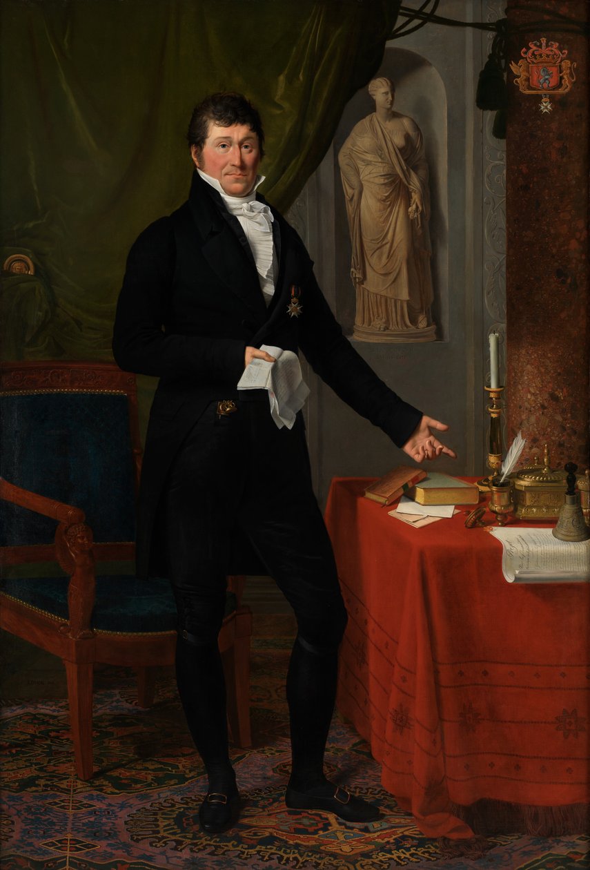 Portrét barona Charlese-Louise de Keverberg de Kessel od Joseph Ducq