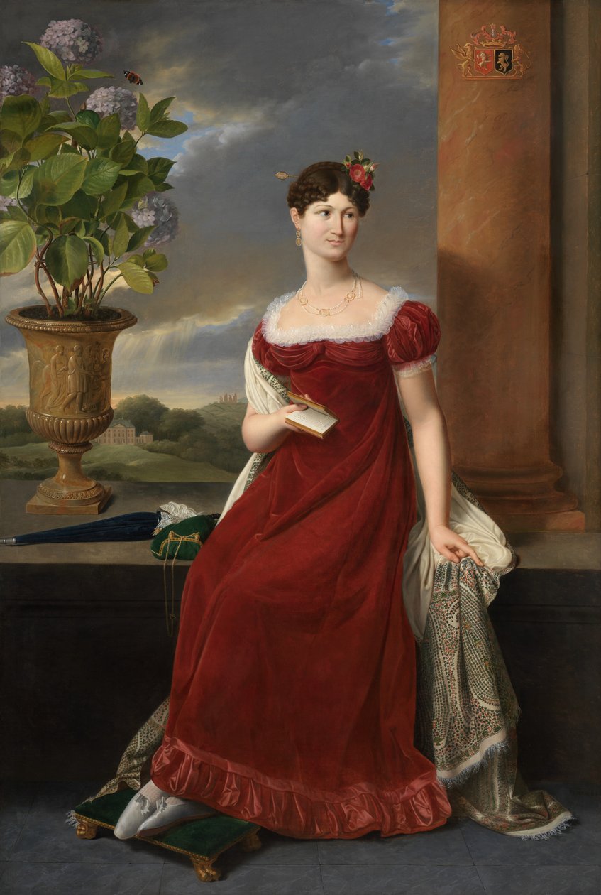 Portrét Mary Lodge (olej na plátně) od Joseph Ducq