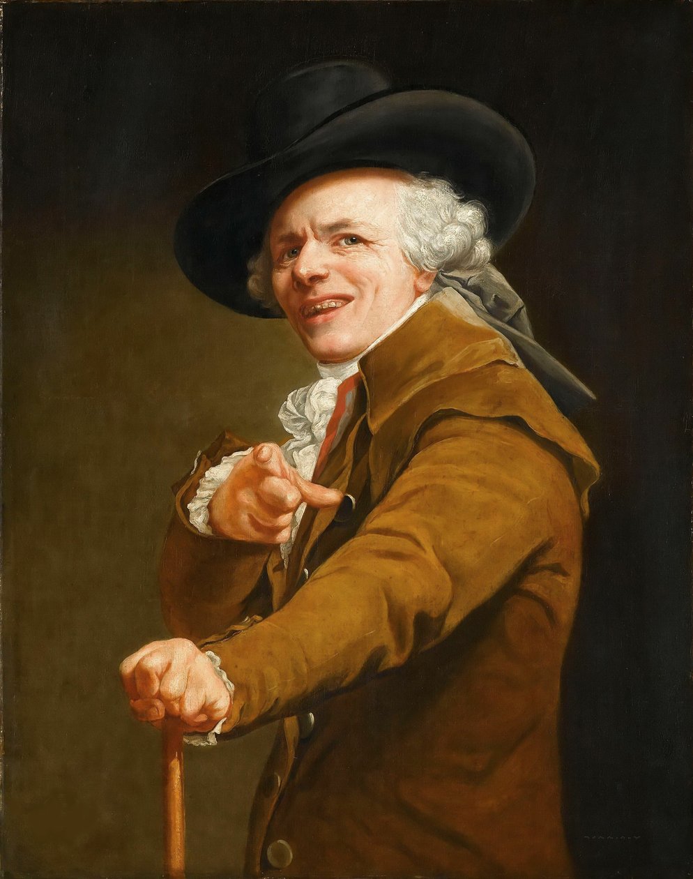 Autoportrét umělce v masce zesměšňovače, c. 1793. od Joseph Ducreux