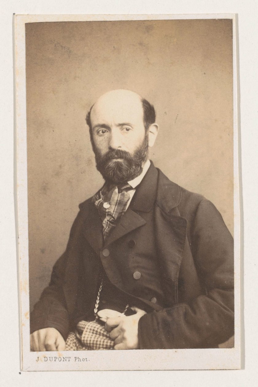 Portret van de schilder Bodin, poloviční postava Antverpská škola. Portréty vizitky životopisů. Collection Dupont (název série) od Joseph Dupont