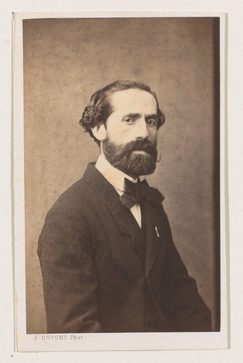 Portrét van de schilder Joseph Bellemans, poloviční postava Antverpská škola. Portréty vizitky životopisů. Collection Dupont (název série) od Joseph Dupont