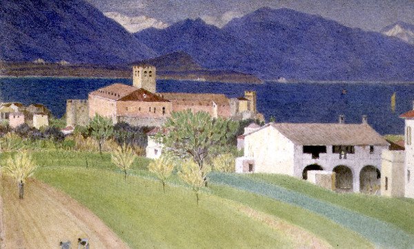 Středomořská krajina od Joseph Edward Southall
