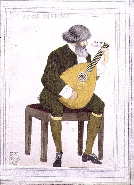 Portrét Arnolda Dolmetsche od Joseph Edward Southall