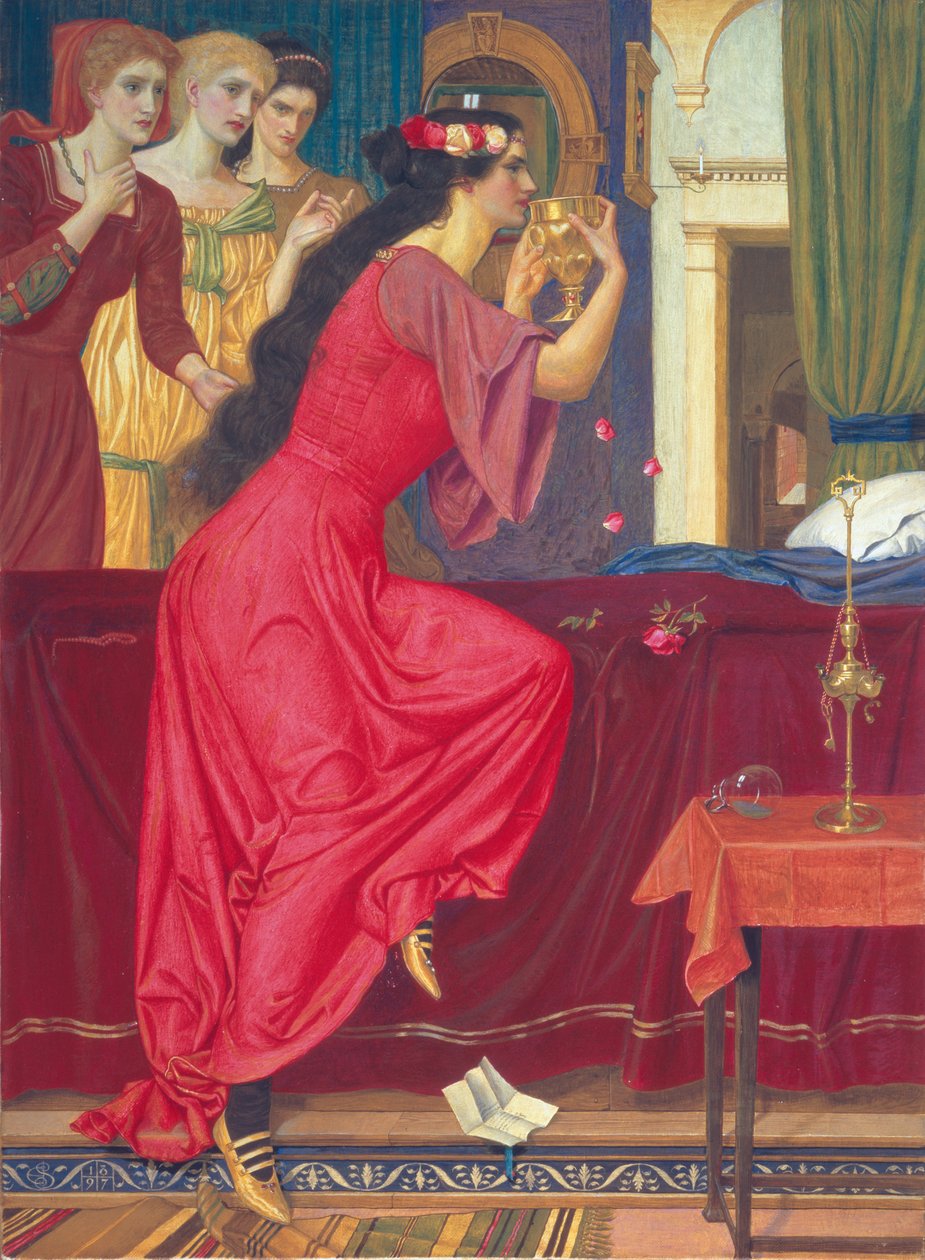 Zikmunda pije jed, 1897 od Joseph Edward Southall