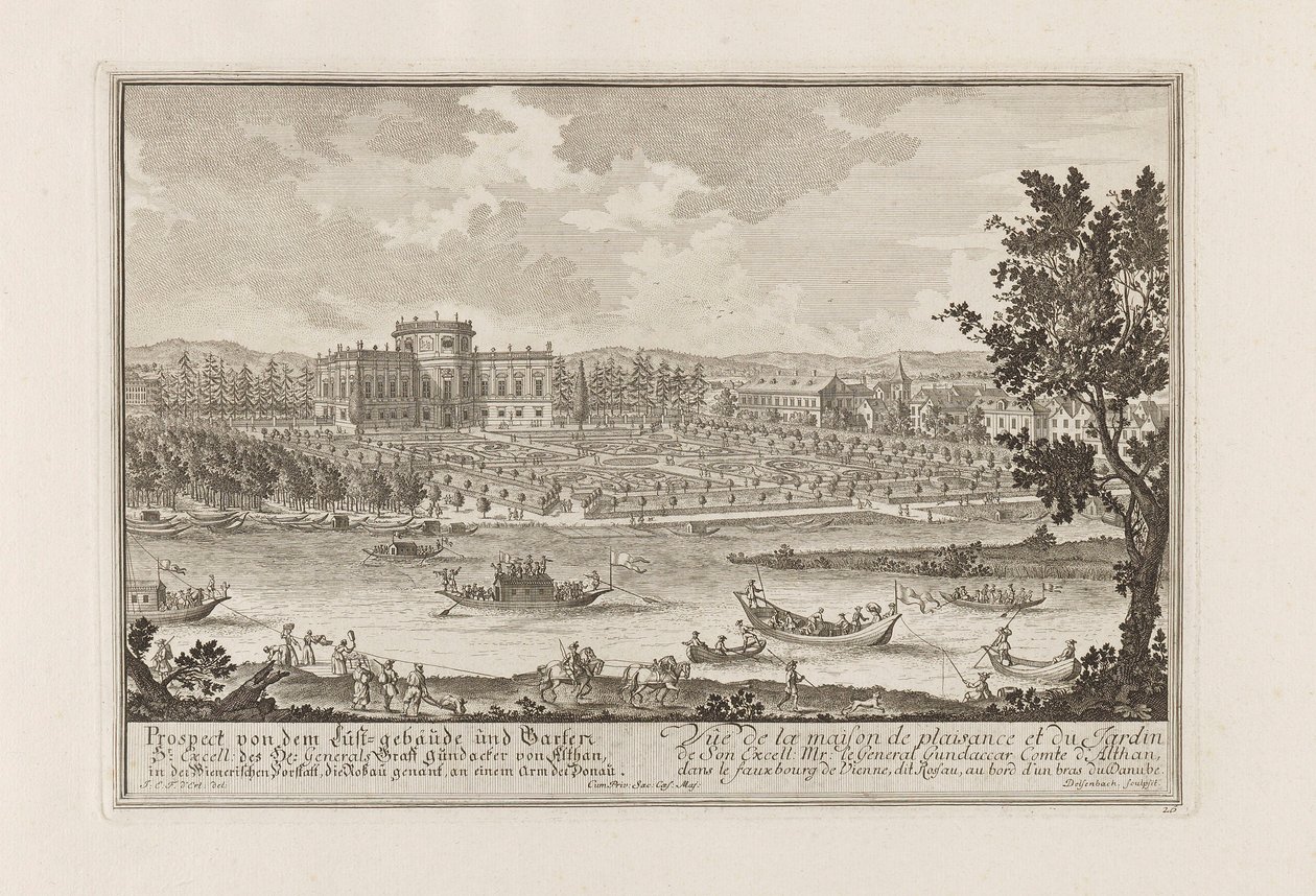 Palais Althan ve Vídni, 1719. od Joseph Emanuel Fischer von Erlach