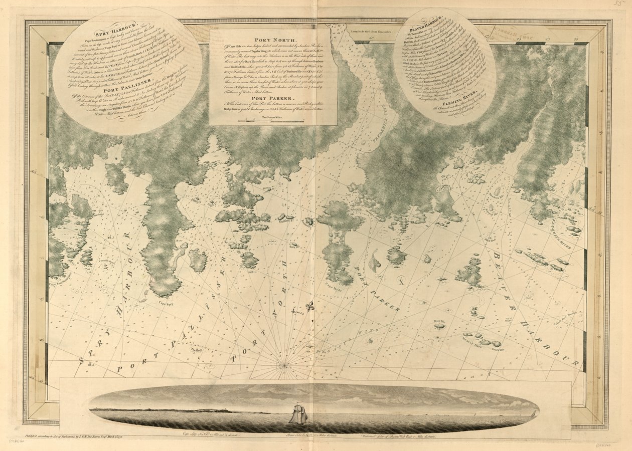 Atlantický Neptun, od Joseph F. W. Des Barres