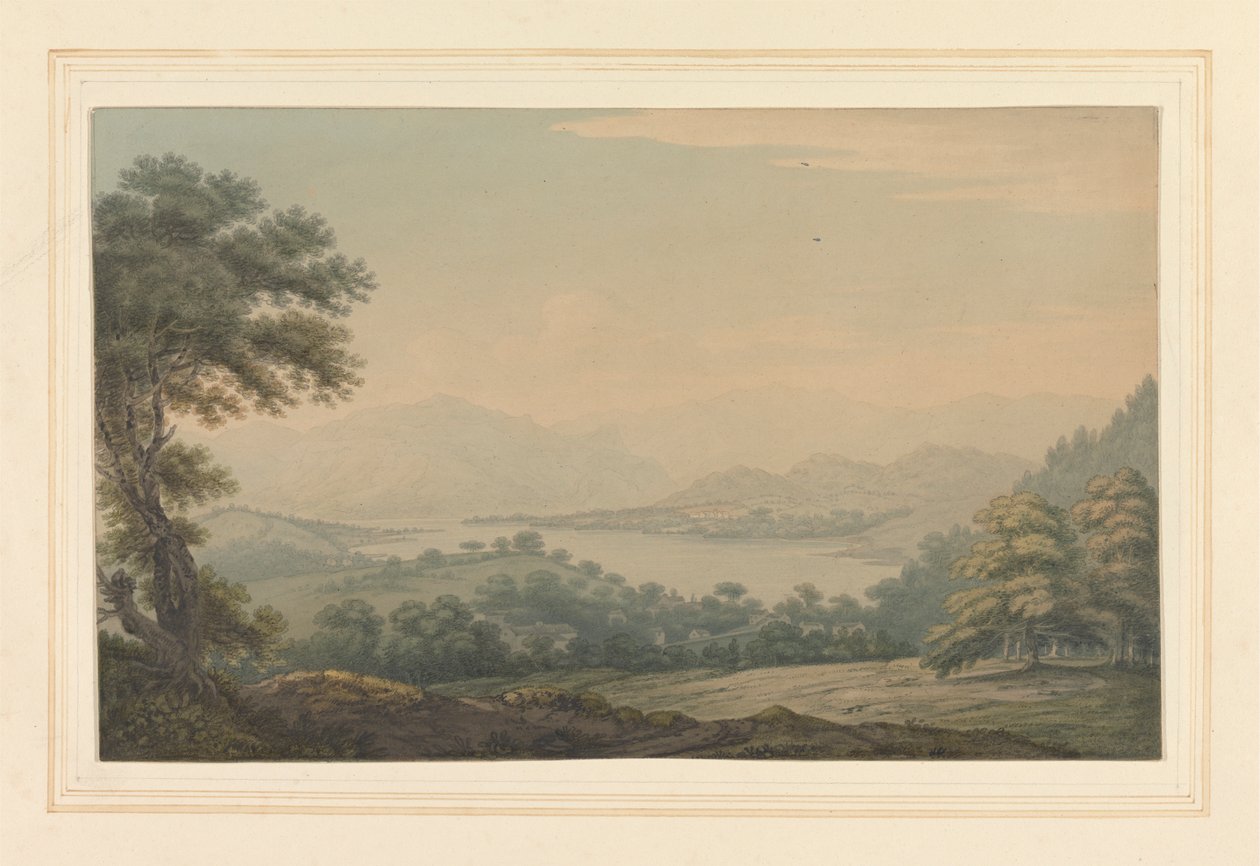 Dolní konec Ullswater od Joseph Farington