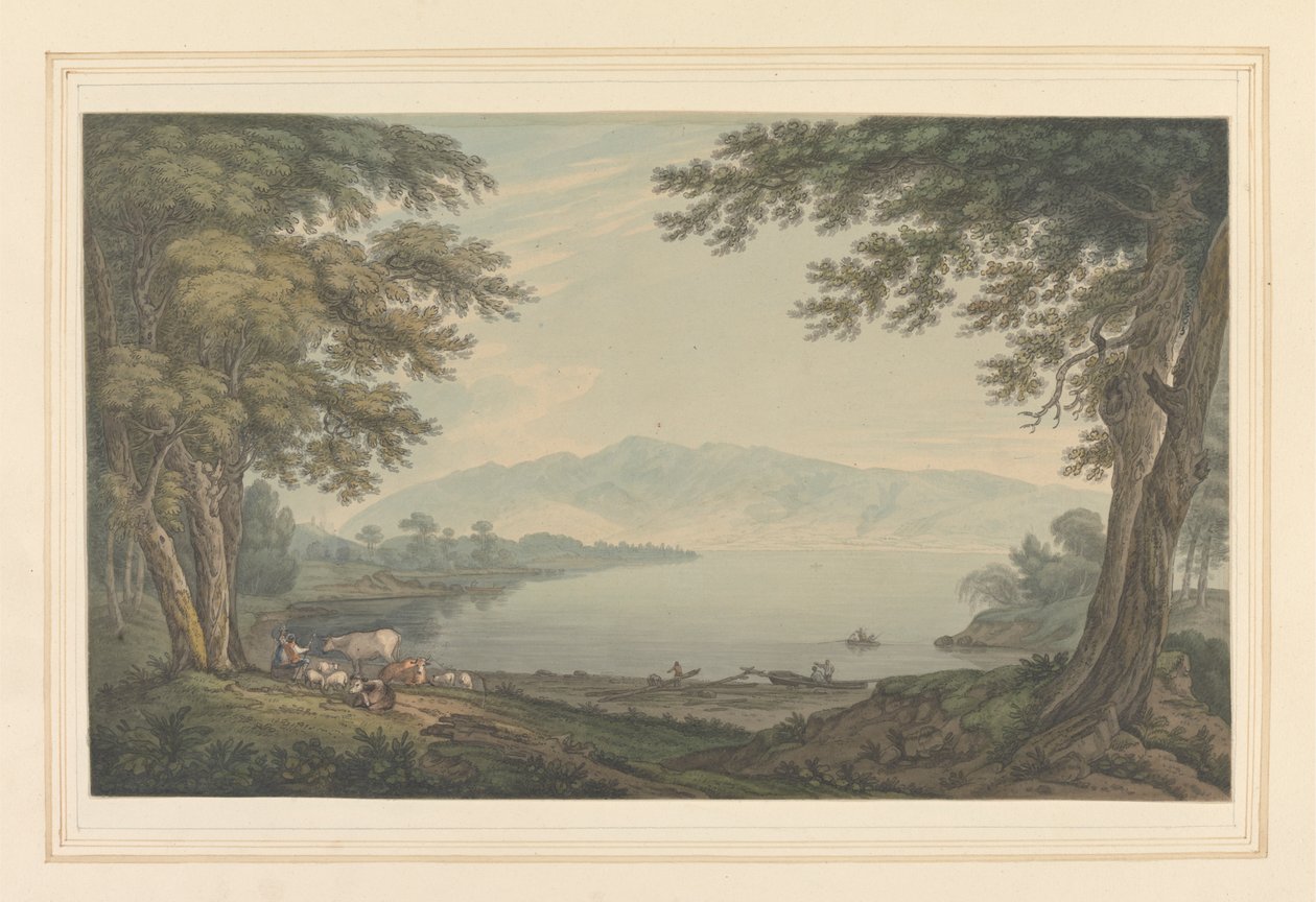 Voda Skiddaw a Derwent od Joseph Farington