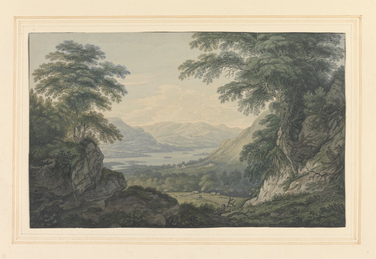 Horní konec Ullswater od Joseph Farington