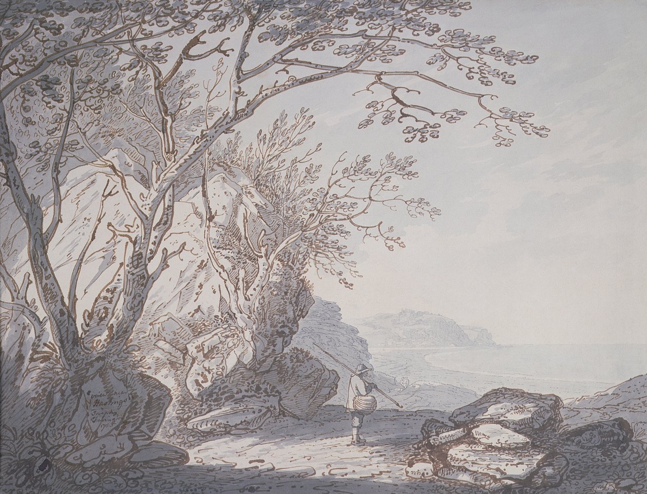 Pohled v blízkosti Hastings, Sussex od Joseph Farington
