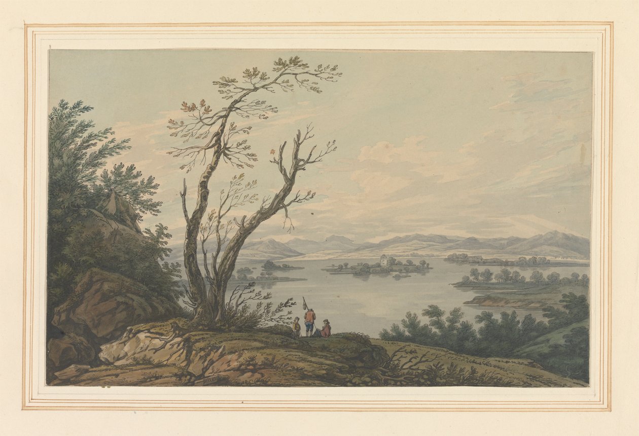 Pohled přes Windermere s výhledem na Velký ostrov od Joseph Farington