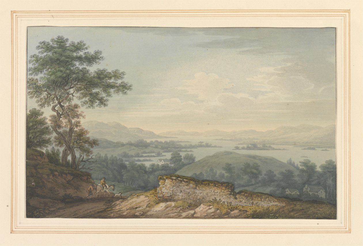 Výhled na Windermere a Great Island od Joseph Farington