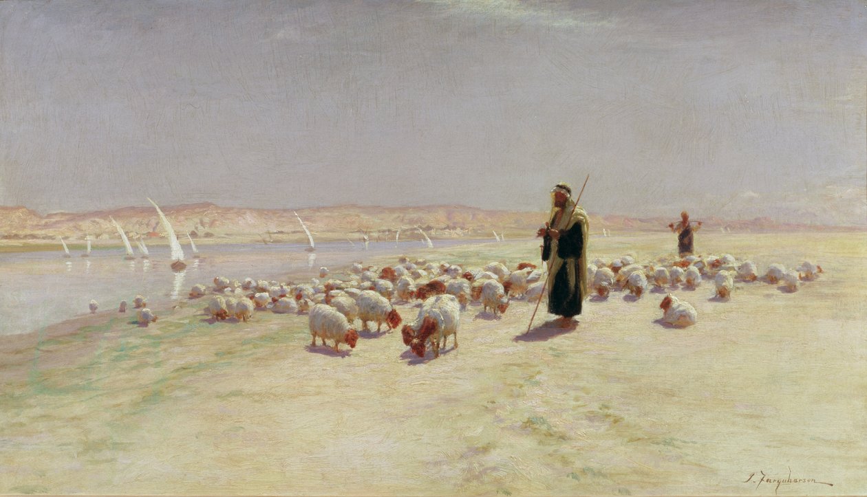 Jel je po písečné cestě..., 1891 od Joseph Farquharson