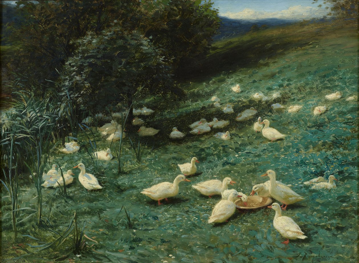 V teple letních dnů (olej na plátně) od Joseph Farquharson