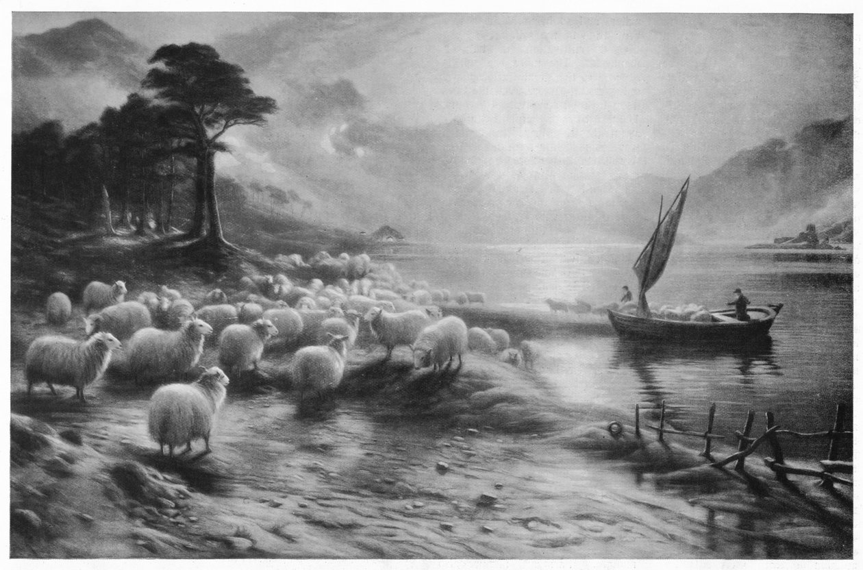 The Ferry on the Loch, c1890, 1911 od Joseph Farquharson