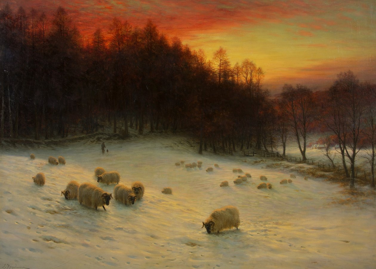 When the West with Evening Glows, exh.1910 (olej na plátně) od Joseph Farquharson
