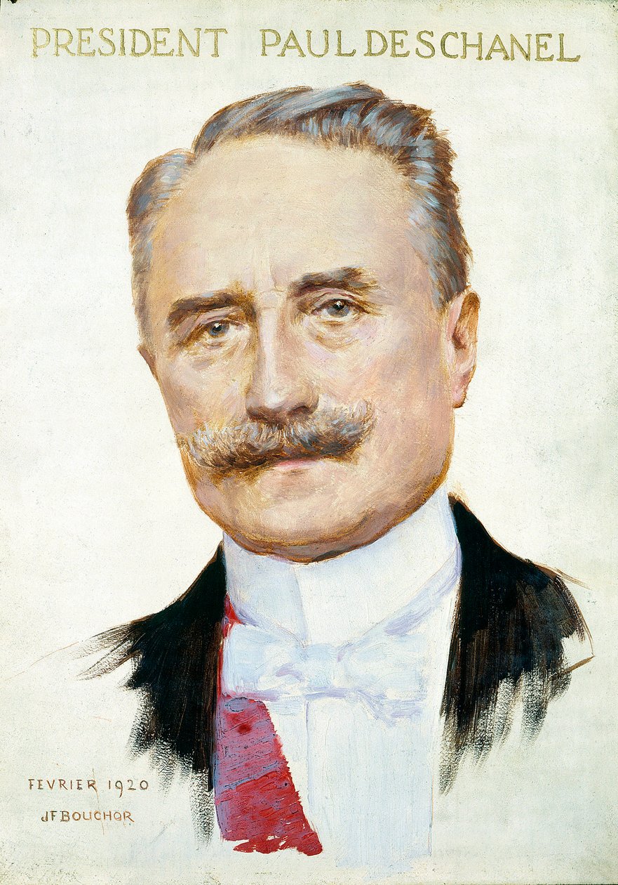 Portrét Paula Deschanela (1855-1922), prezidenta republiky. Ilustrace Joseph Felix Bouchor (1853-1937), únor 1920. Paříž. Musee Carnavalet. od Joseph Felix Bouchor