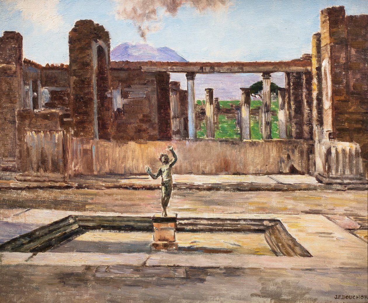 Faunův dům v Pompejích (olej na plátně) od Joseph Felix Bouchor