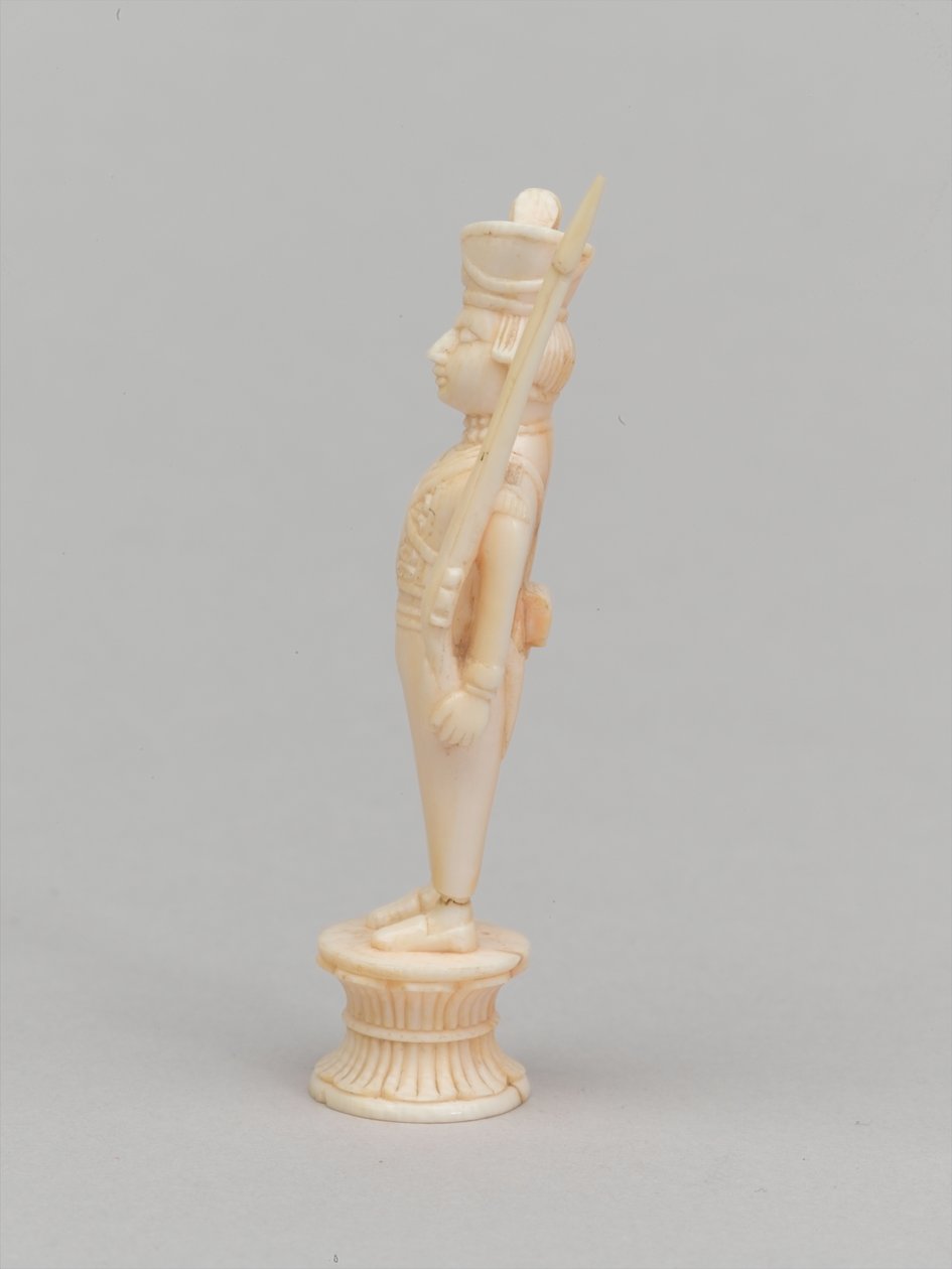 Bílý pěšec, šachová figurka, Indie, cca 1820 od Joseph Felix Bouchor