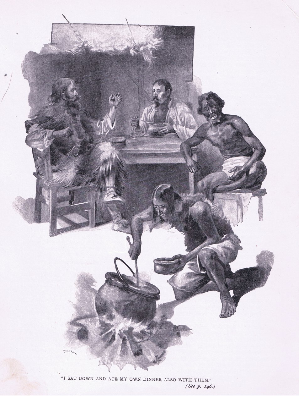 Posadil jsem se a snědl s nimi večeři (litho) od Joseph Finnemore