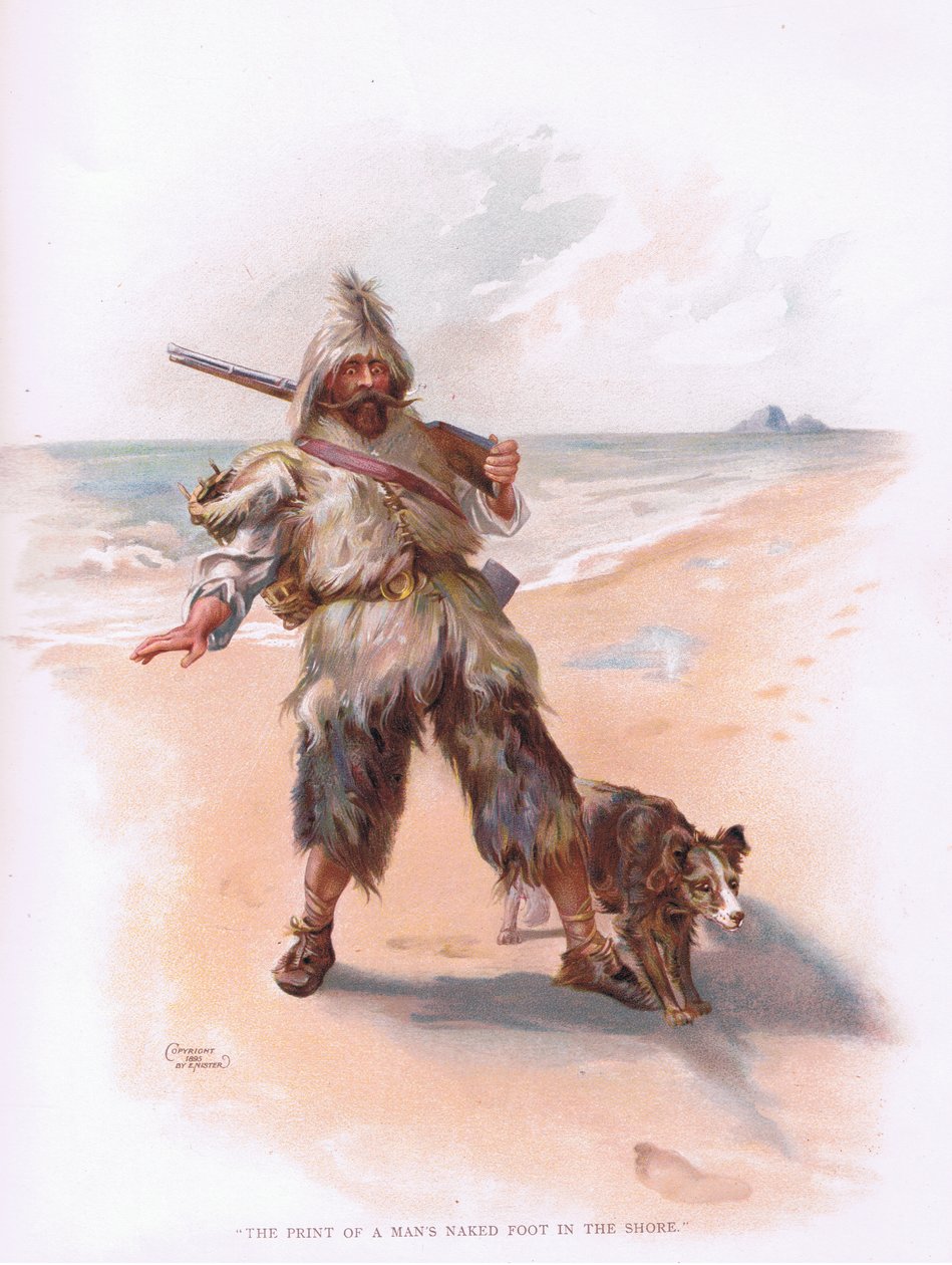 Otisk mužské nohy v písku (barva lito) od Joseph Finnemore
