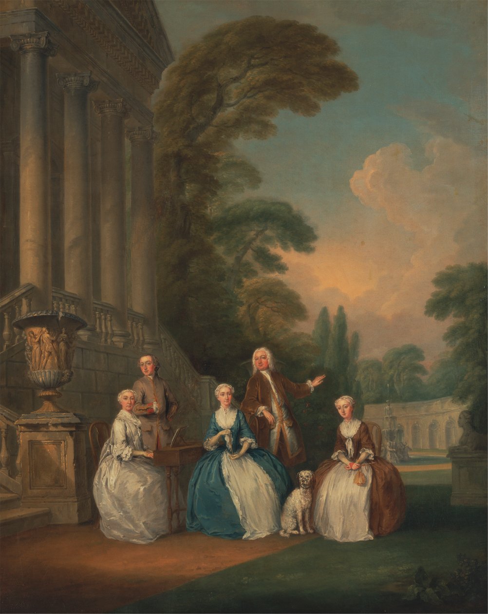 Portrét rodiny od Joseph Francis Nollekens