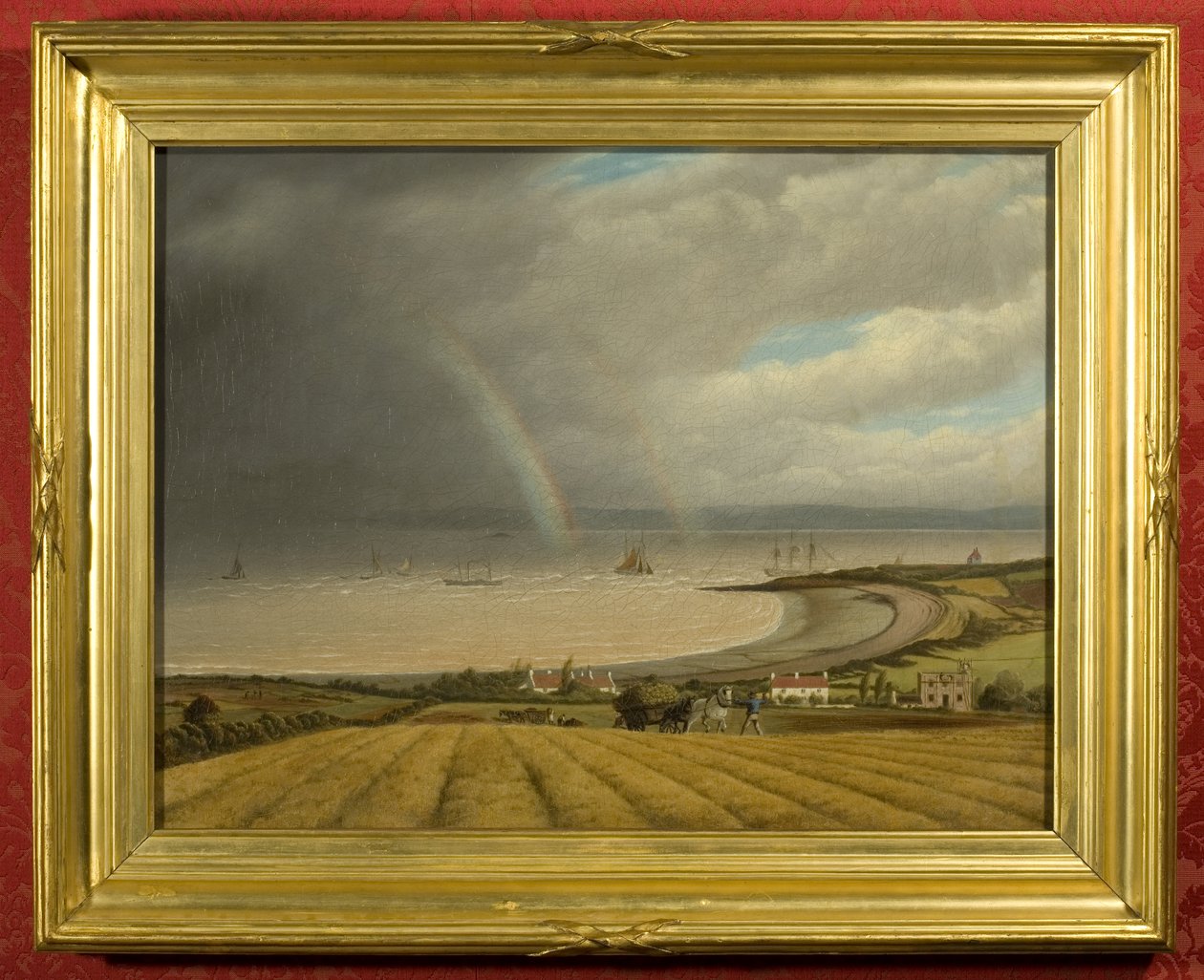 Pohled z Portishead směrem k Walesu (olej na plátně) od Joseph Francis Walker