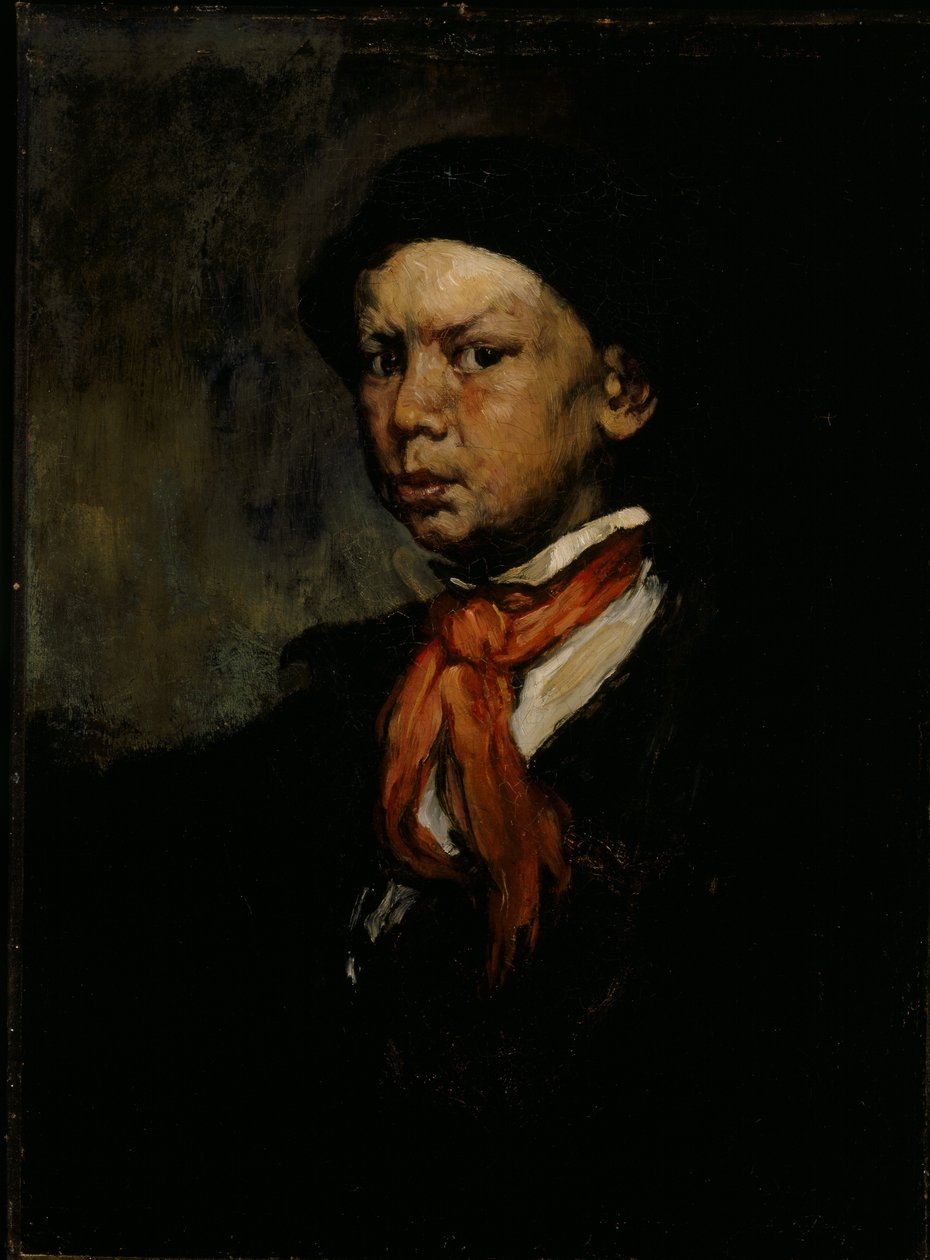 Hvízdající chlapec, kolem roku 1873 (olej na plátně) od Joseph Frank Currier