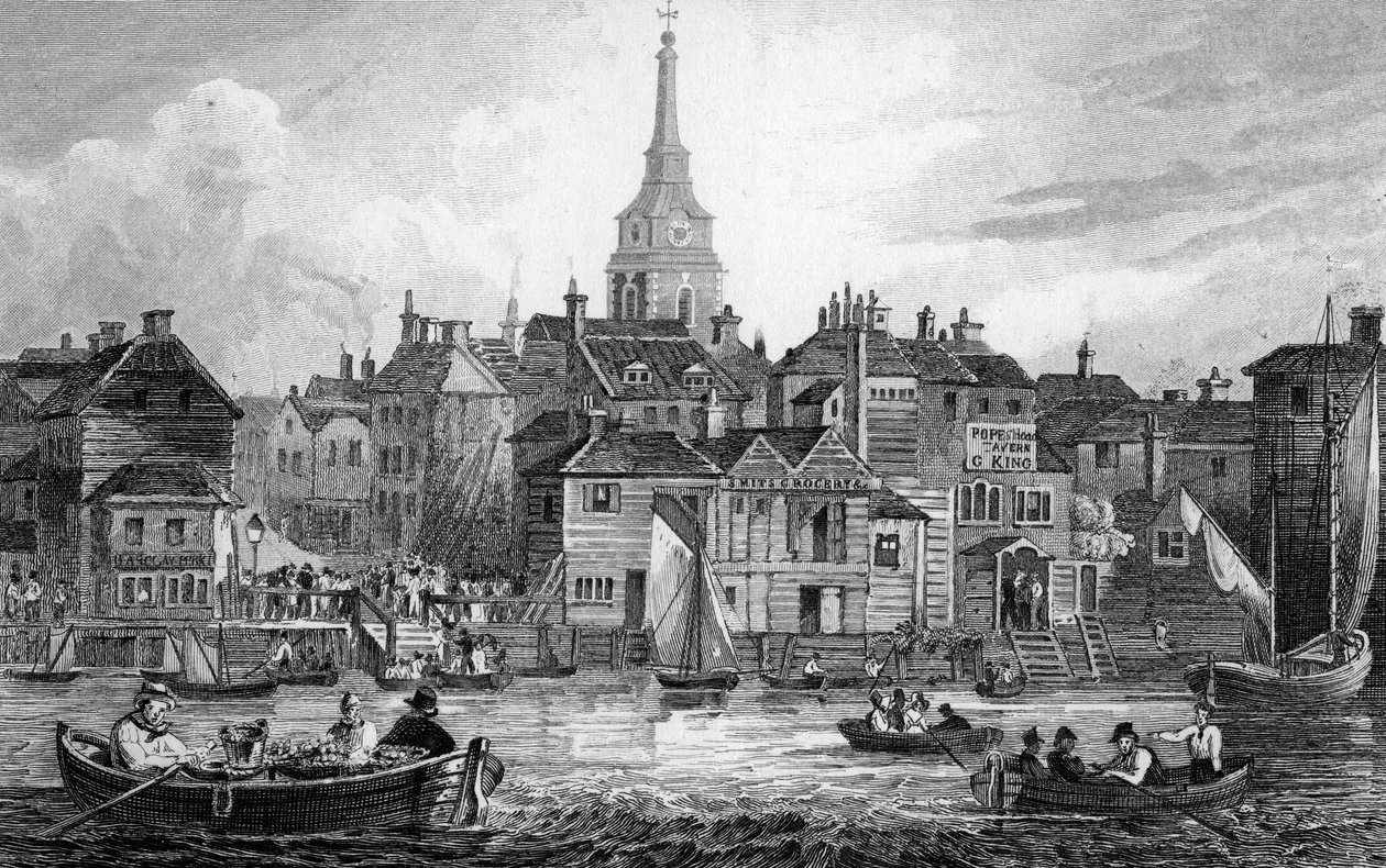 Gravesend, rytý Josiah Henshall, 1832 od Joseph Fussell