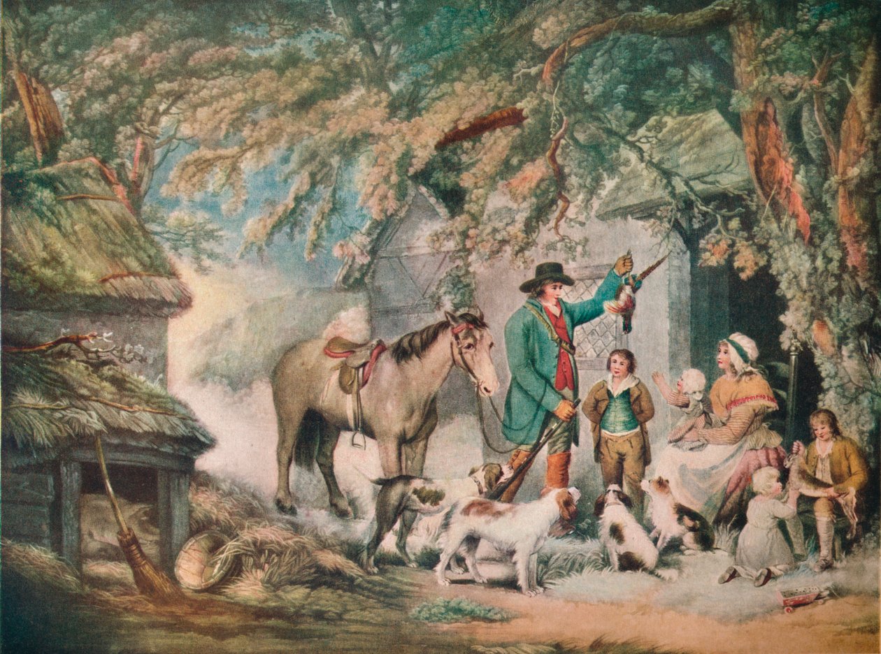 Večer aneb návrat sportovců, 1795, 1919 od Joseph Grozer