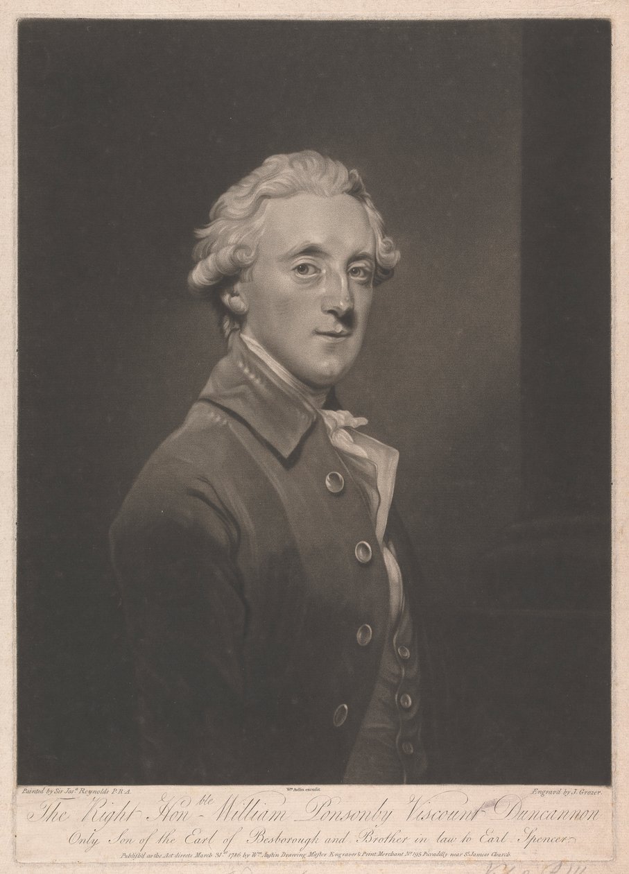 Frederick Ponsonby, vikomt Duncannon, 3. hrabě z Bessborough od Joseph Grozer