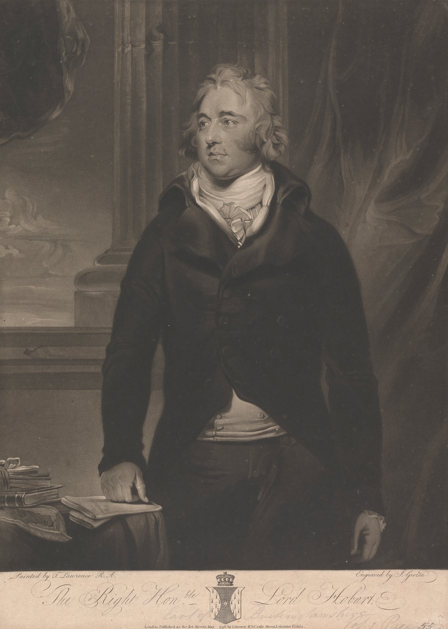 Lord Robert Hobart, 4. hrabě z Buckinghamshire od Joseph Grozer